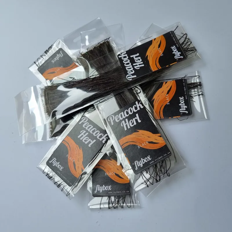 Flybox Peacock Herl Black